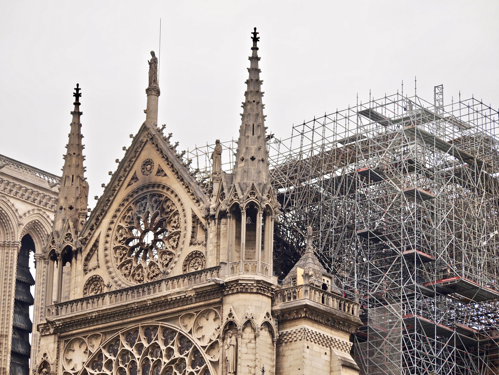 Notre Dame South Window Tower 4-16-19
